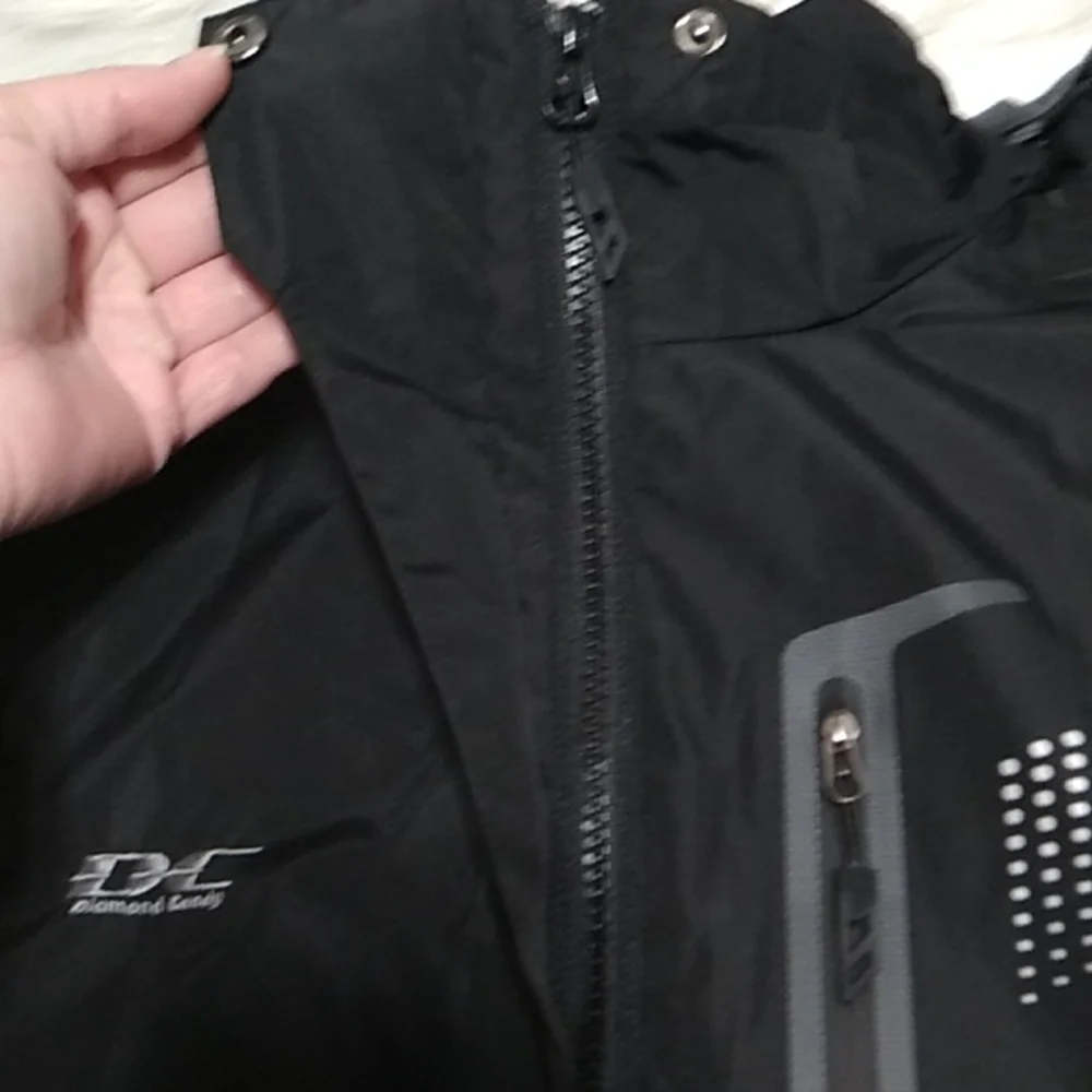 SALE! HP!! Diamond Candy Zip/Button Jacket W/Hood Never Wore Womens - Picture 7 of 11